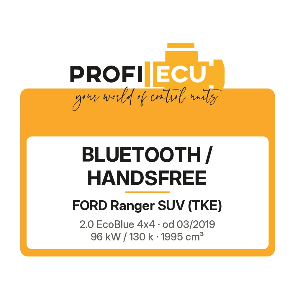 Etiketa ProfiECU: Bluetooth / Handsfree pro Ford Ranger SUV 2.0 EcoBlue 4x4 96 kW