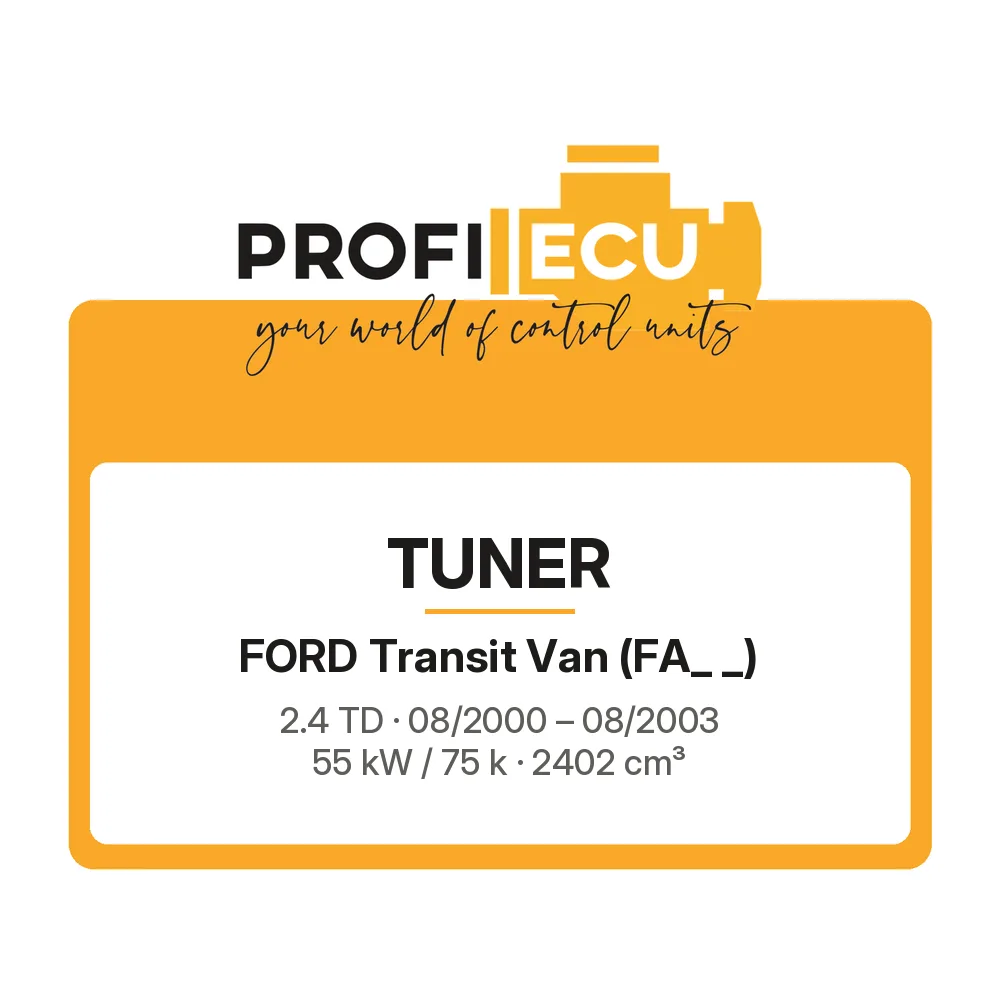 Etiketa ProfiECU: Tuner pro Ford Transit Van 2.4 TD 55 kW