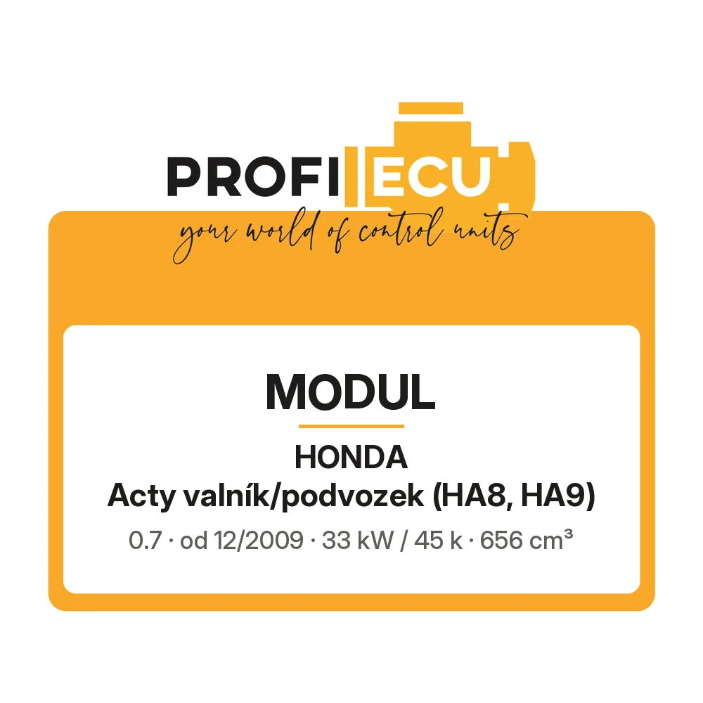 Etiketa ProfiECU: Modul pro Honda Acty valník/podvozek 0.7 33 kW