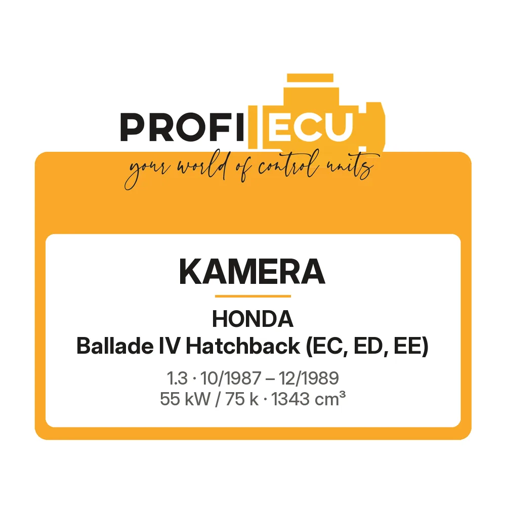 Etiketa ProfiECU: Kamera pro Honda Ballade IV Hatchback 1.3 55 kW