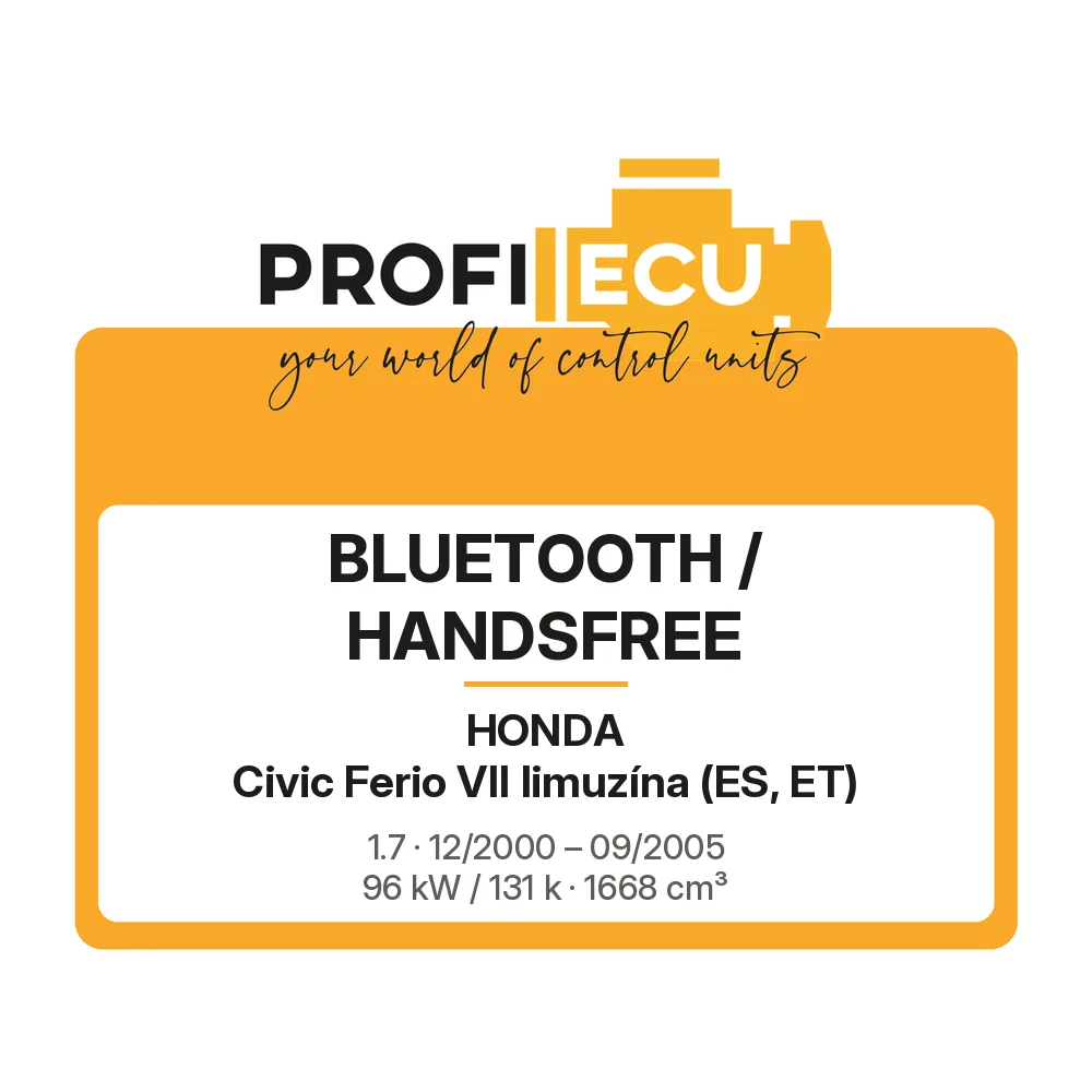 Etiketa ProfiECU: Bluetooth / Handsfree pro Honda Civic Ferio VII limuzína 1.7 96 kW