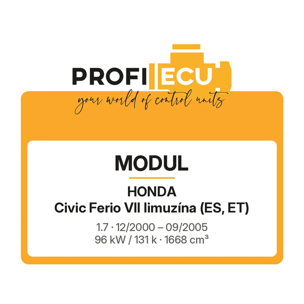 Etiketa ProfiECU: Modul pro Honda Civic Ferio VII limuzína 1.7 96 kW
