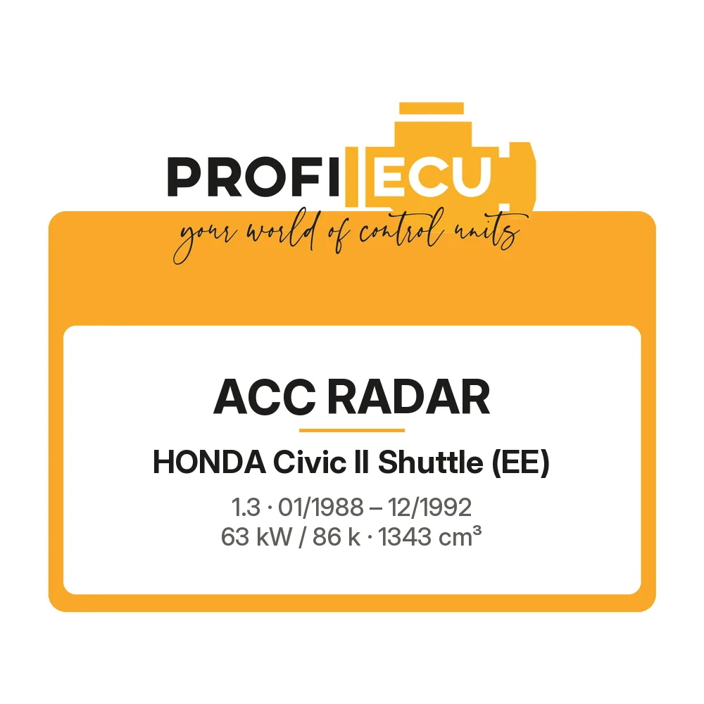 Etiketa ProfiECU: ACC Radar pro Honda Civic II Shuttle 1.3 63 kW