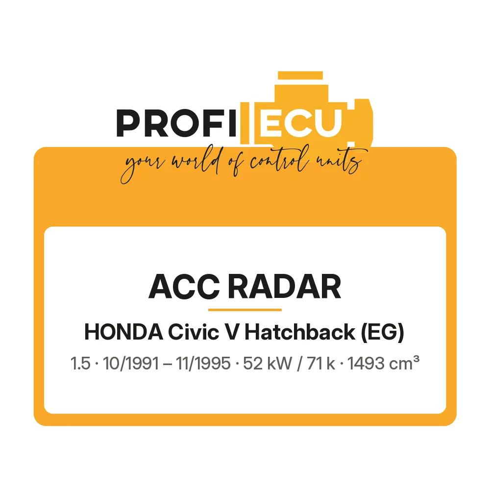 Etiketa ProfiECU: ACC Radar pro Honda Civic V Hatchback 1.5 52 kW