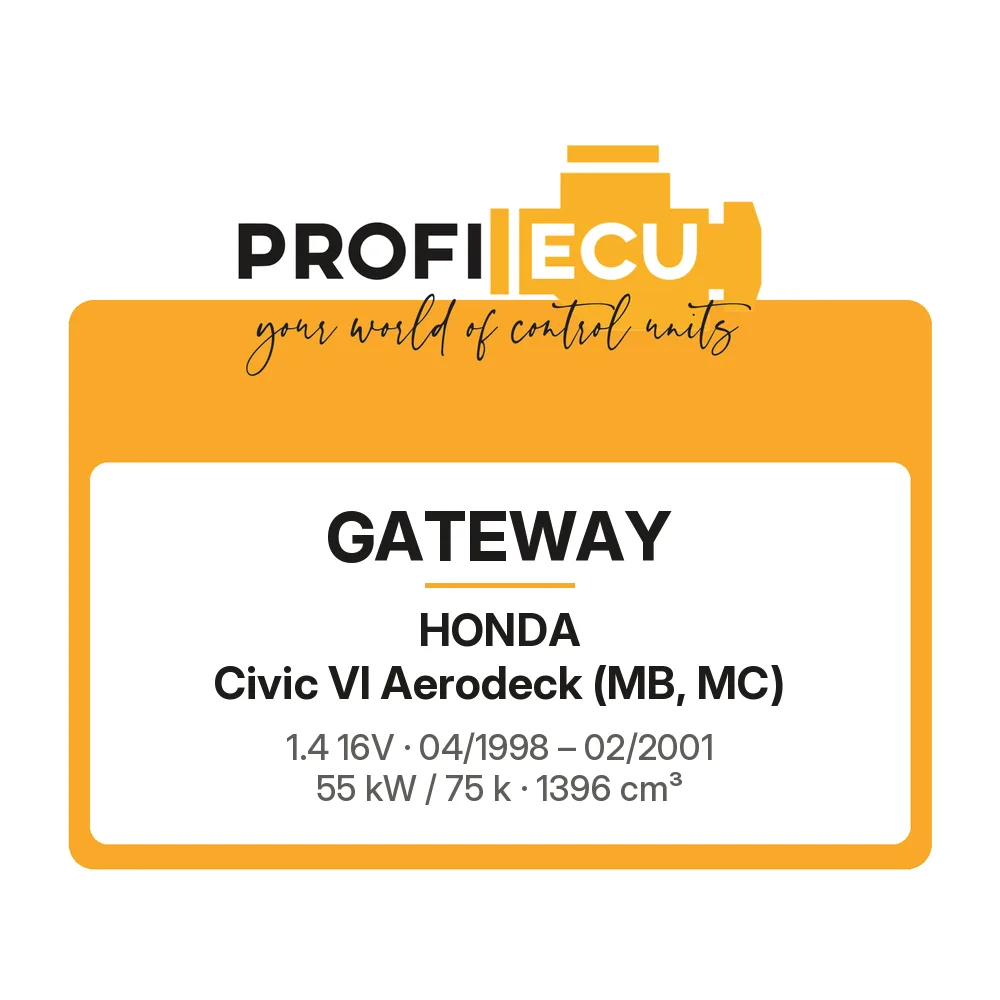 Etiketa ProfiECU: GATEWAY pro Honda Civic VI Aerodeck 1.4 16V 55 kW