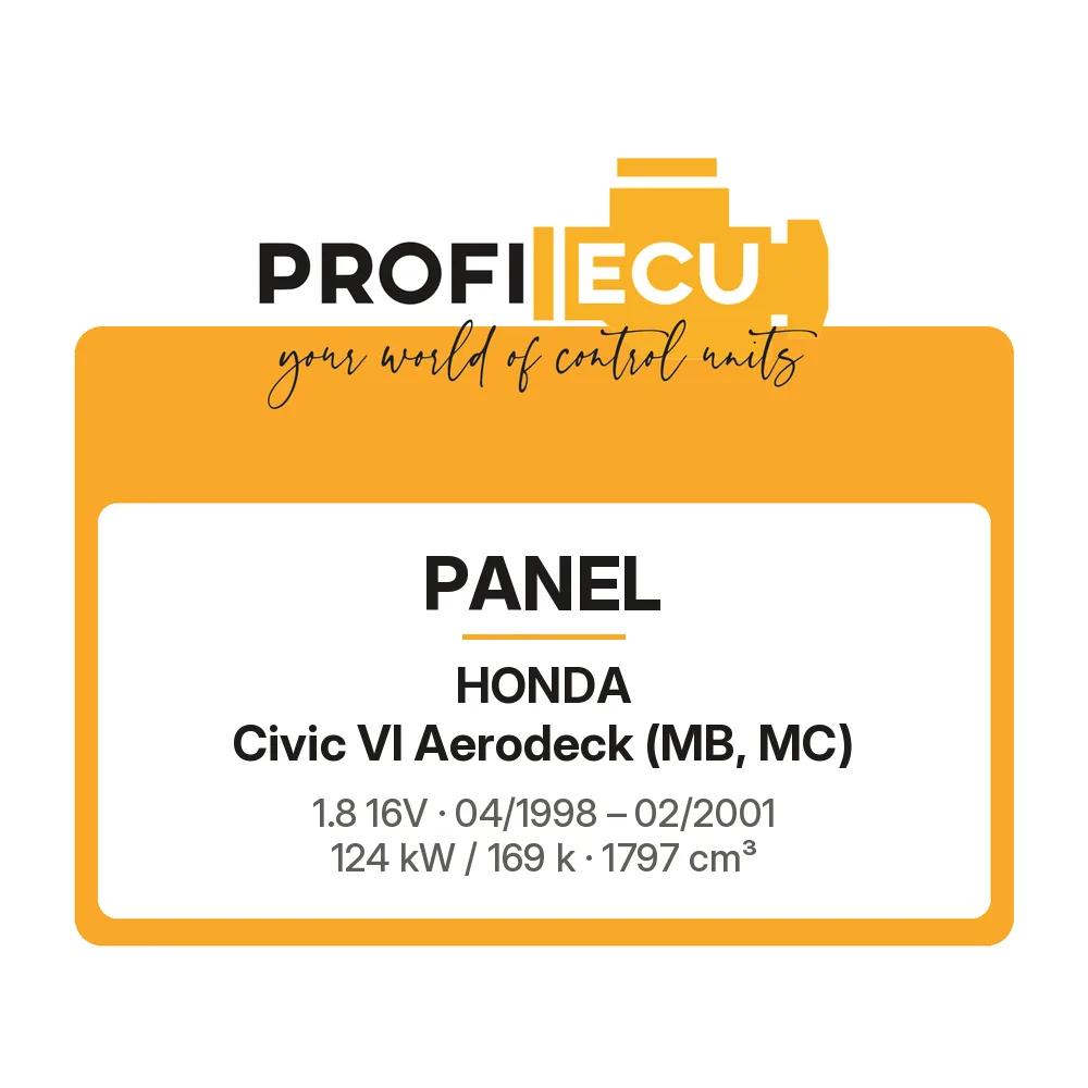Etiketa ProfiECU: Panel pro Honda Civic VI Aerodeck 1.8 16V 124 kW