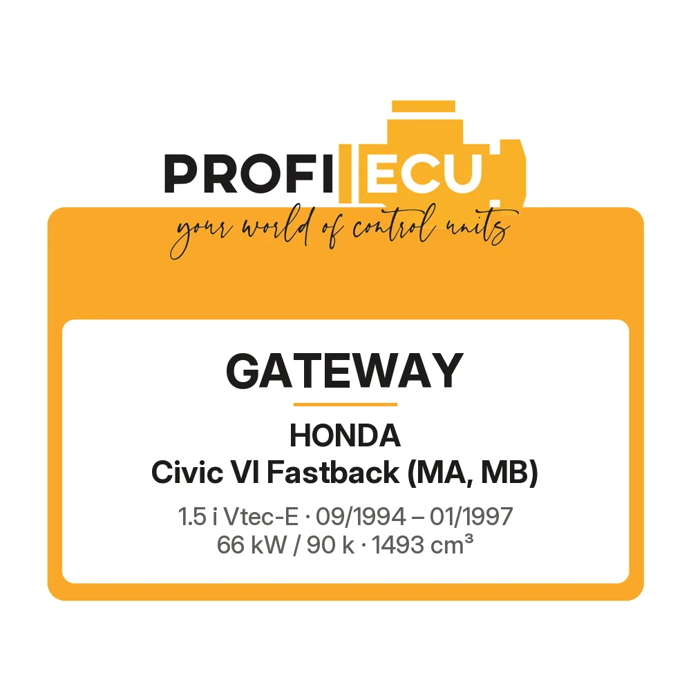 Etiketa ProfiECU: GATEWAY pro Honda Civic VI Fastback 1.5 i Vtec-E 66 kW