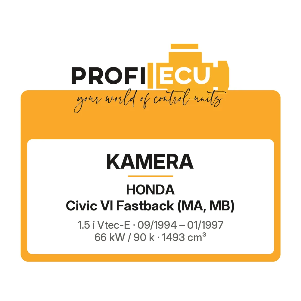 Etiketa ProfiECU: Kamera pro Honda Civic VI Fastback 1.5 i Vtec-E 66 kW