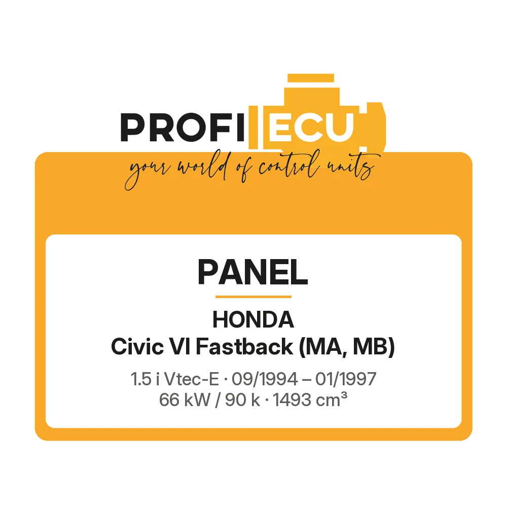Etiketa ProfiECU: Panel pro Honda Civic VI Fastback 1.5 i Vtec-E 66 kW