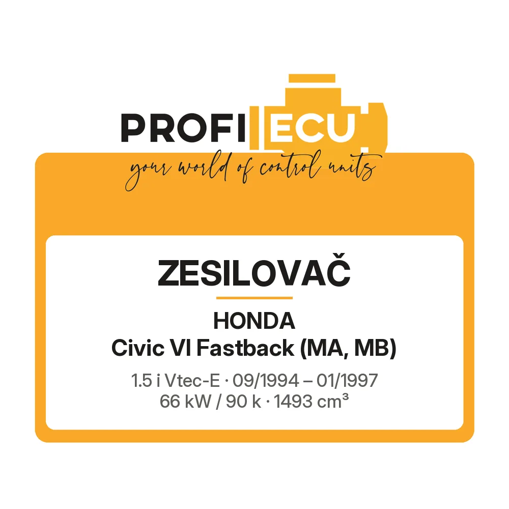 Etiketa ProfiECU: Zesilovač pro Honda Civic VI Fastback 1.5 i Vtec-E 66 kW