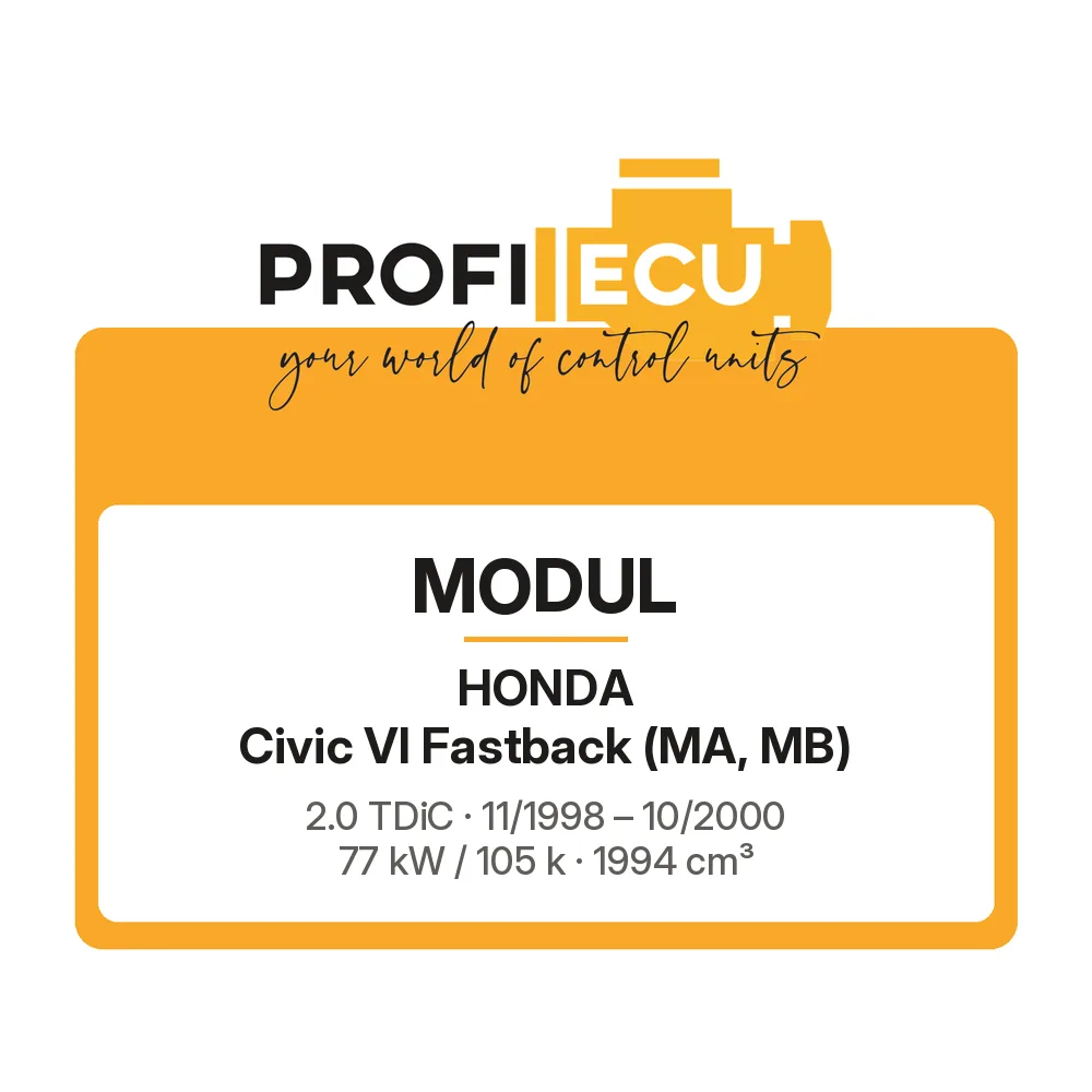 Etiketa ProfiECU: Modul pro Honda Civic VI Fastback 2.0 TDiC 77 kW
