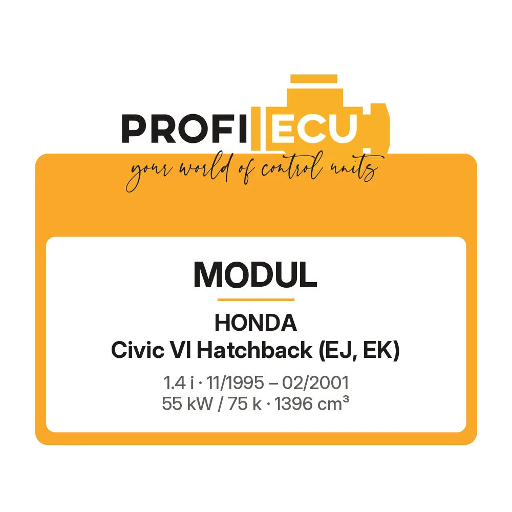 Etiketa ProfiECU: Modul pro Honda Civic VI Hatchback 1.4 i 55 kW