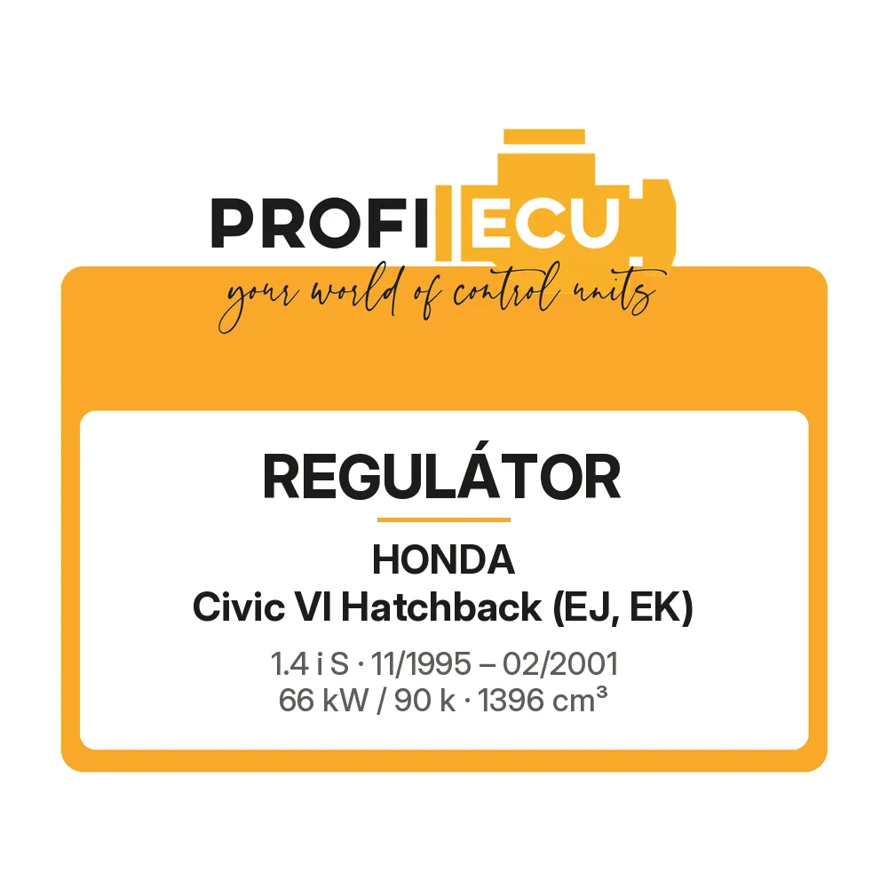Etiketa ProfiECU: Regulátor pro Honda Civic VI Hatchback 1.4 i S 66 kW