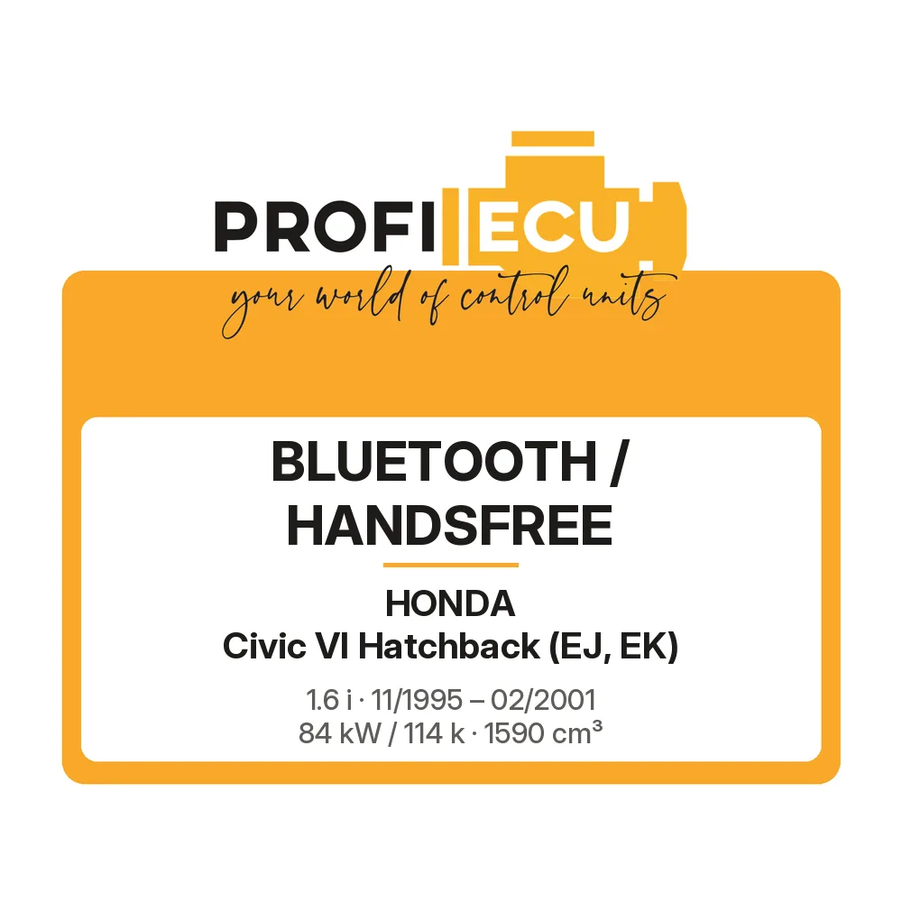 Etiketa ProfiECU: Bluetooth / Handsfree pro Honda Civic VI Hatchback 1.6 i 84 kW