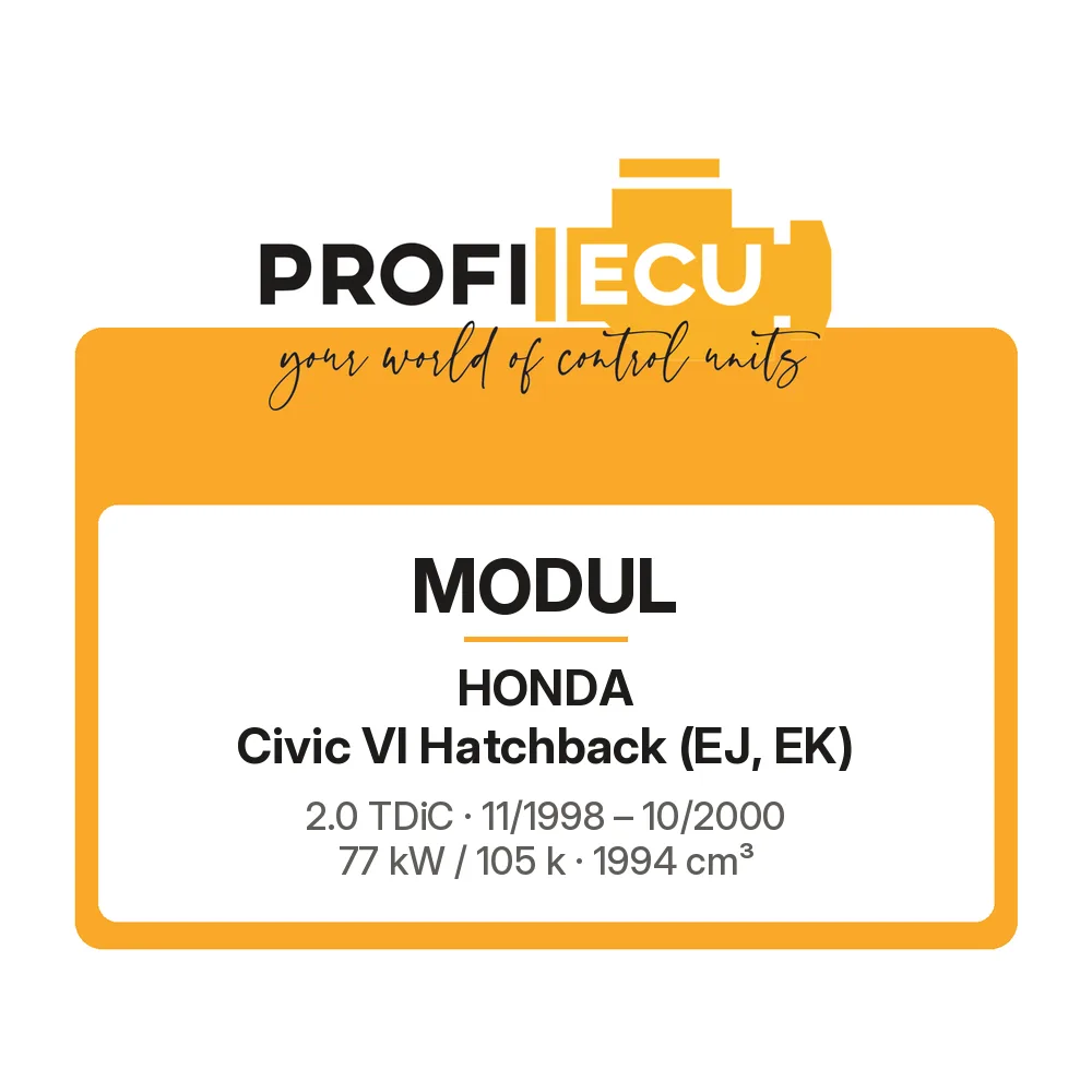 Etiketa ProfiECU: Modul pro Honda Civic VI Hatchback 2.0 TDiC 77 kW