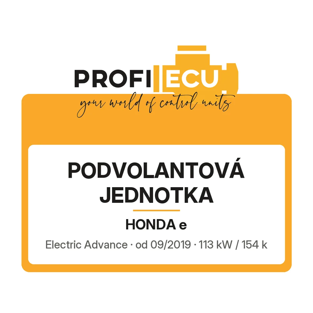 Etiketa ProfiECU: Podvolantová jednotka pro Honda e Electric Advance