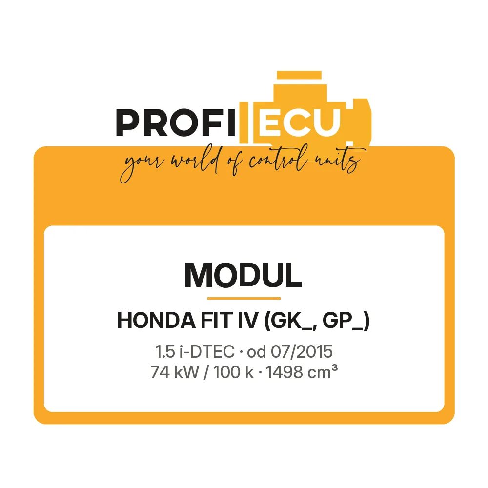 Etiketa ProfiECU: Modul pro Honda FIT IV 1.5 i-DTEC 74 kW