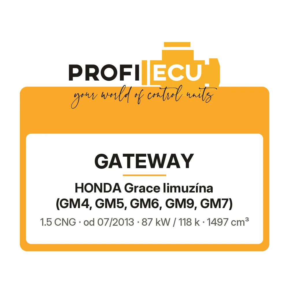 Etiketa ProfiECU: GATEWAY pro Honda Grace limuzína 1.5 CNG 87 kW