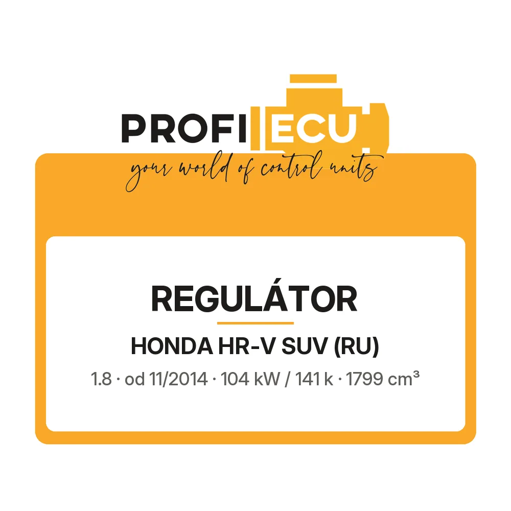 Etiketa ProfiECU: Regulátor pro Honda HR-V SUV 1.8 104 kW
