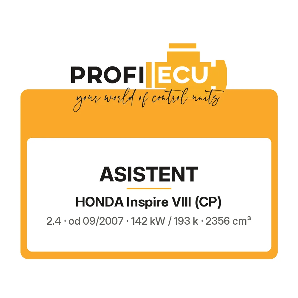 Etiketa ProfiECU: ASISTENT pro Honda Inspire VIII 2.4 142 kW