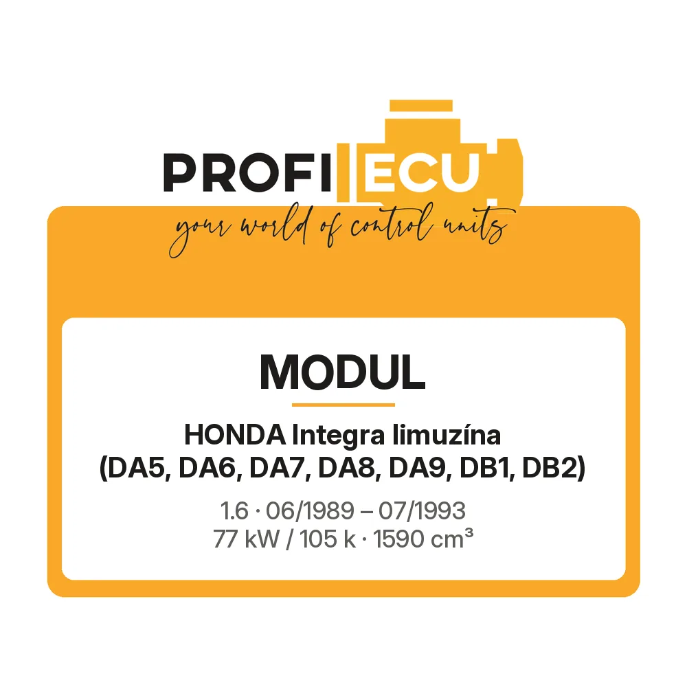 Etiketa ProfiECU: Modul pro Honda Integra limuzína 1.6 77 kW