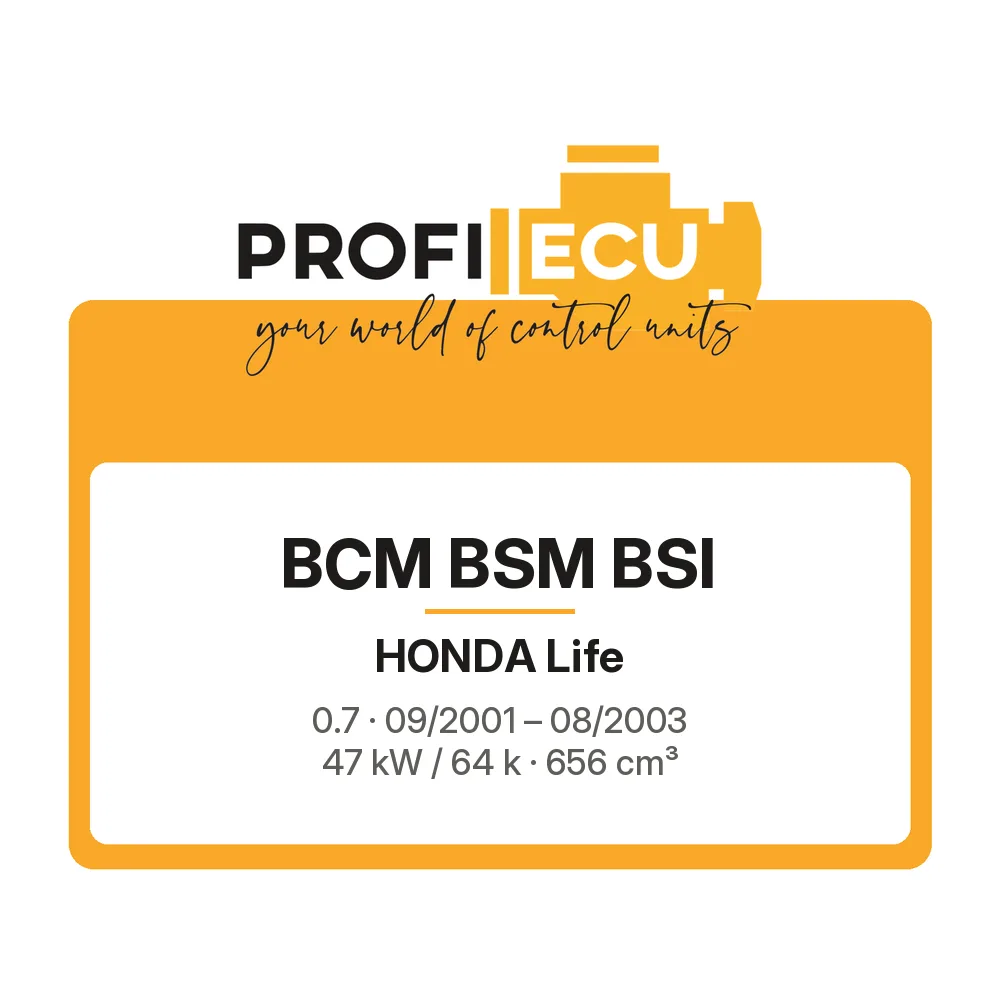 Etiketa ProfiECU: BCM BSM BSI pro Honda Life 0.7 47 kW