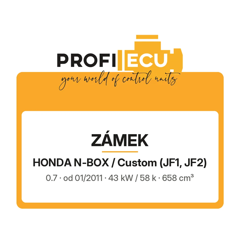 Etiketa ProfiECU: Zámek pro Honda N-BOX / Custom 0.7 43 kW