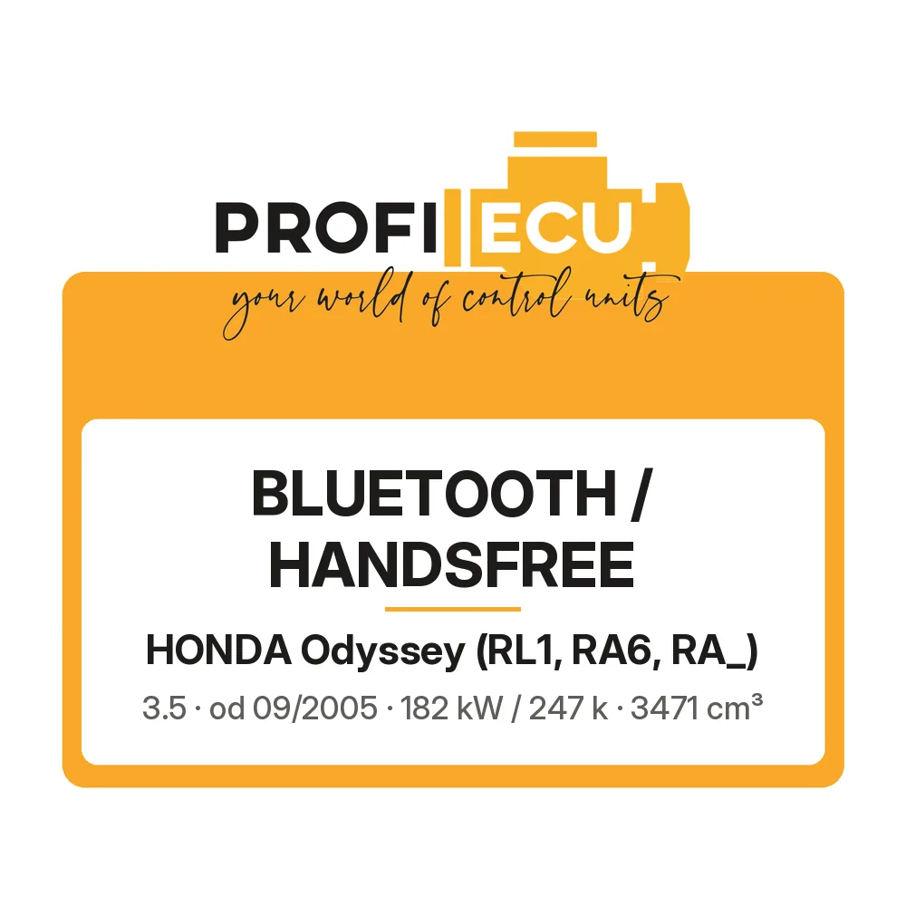 Etiketa ProfiECU: Bluetooth / Handsfree pro Honda Odyssey 3.5 182 kW