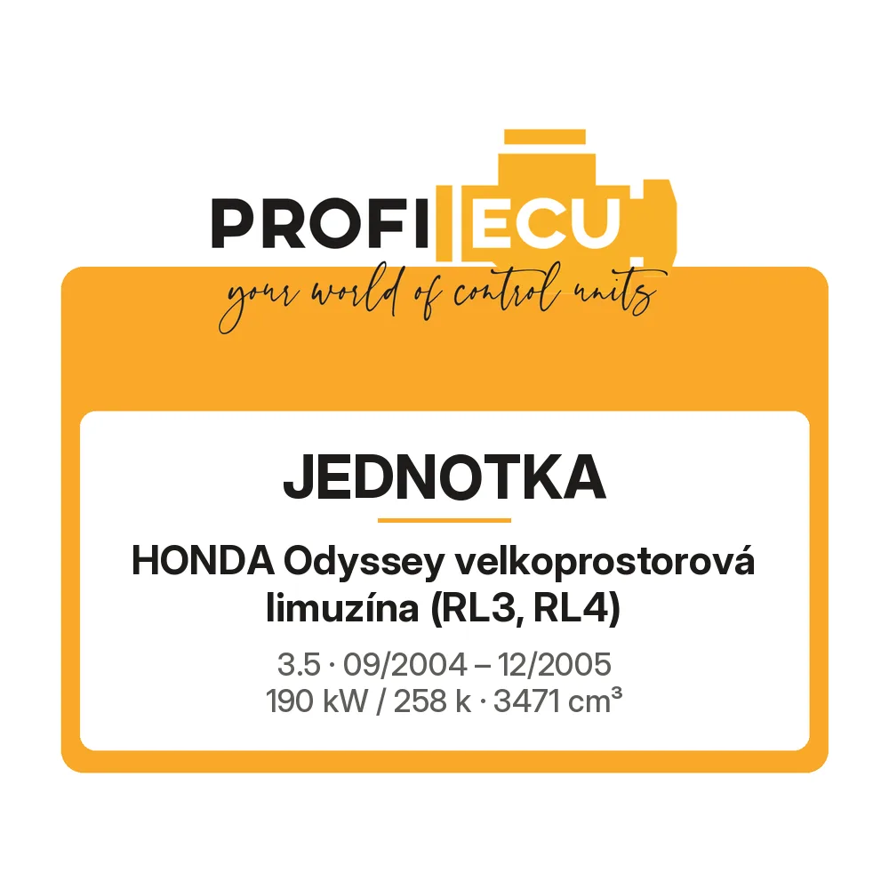 Etiketa ProfiECU: Jednotka pro Honda Odyssey velkoprostorová limuzína 3.5 190 kW
