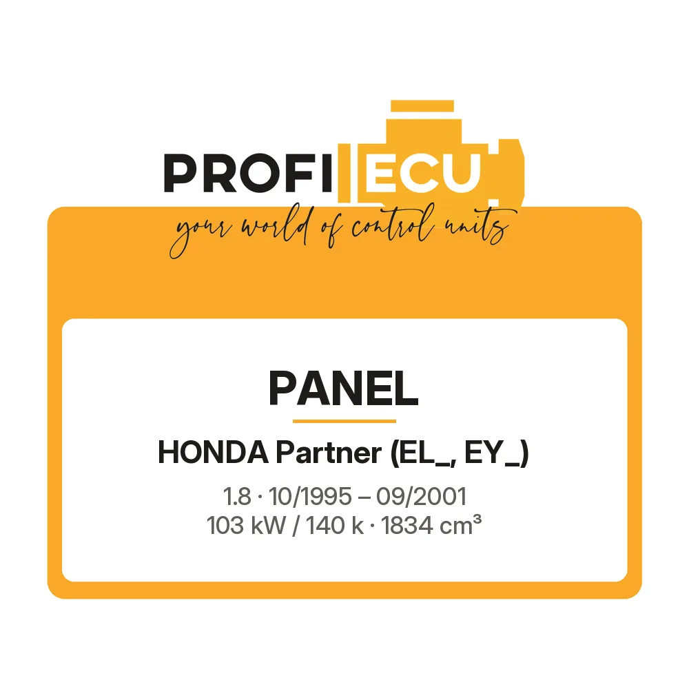 Etiketa ProfiECU: Panel pro Honda Partner 1.8 103 kW