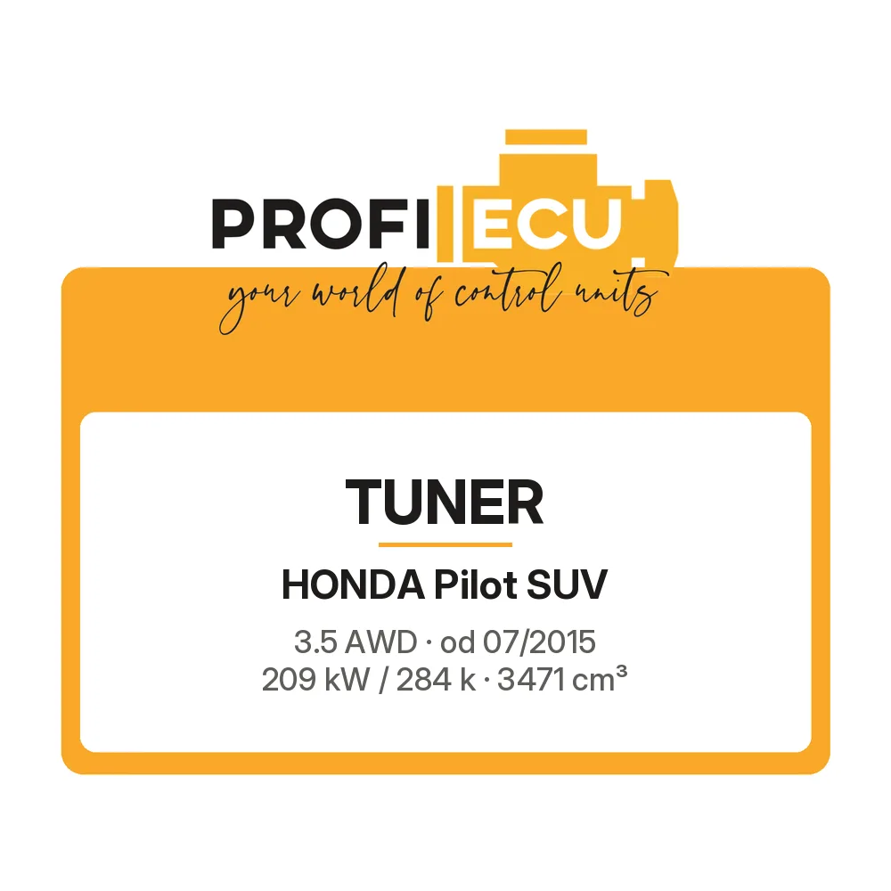 Etiketa ProfiECU: Tuner pro Honda Pilot SUV 3.5 AWD 209 kW