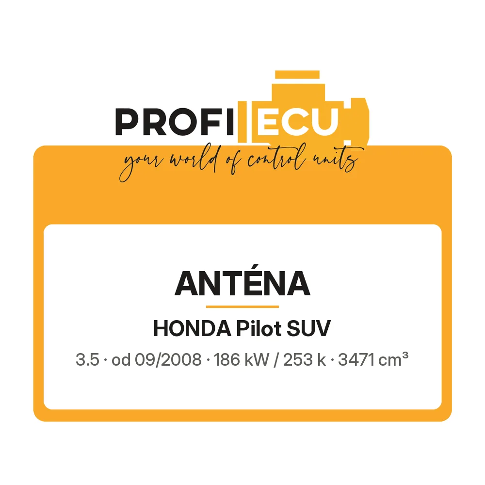 Etiketa ProfiECU: Anténa pro Honda Pilot SUV 3.5 186 kW