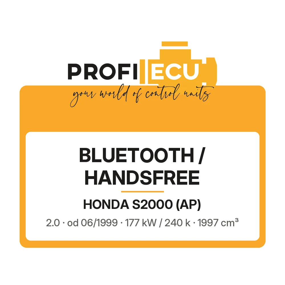 Etiketa ProfiECU: Bluetooth / Handsfree pro Honda S2000 2.0 177 kW