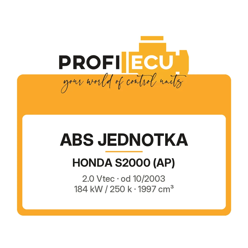 Etiketa ProfiECU: ABS jednotka pro Honda S2000 2.0 Vtec 184 kW