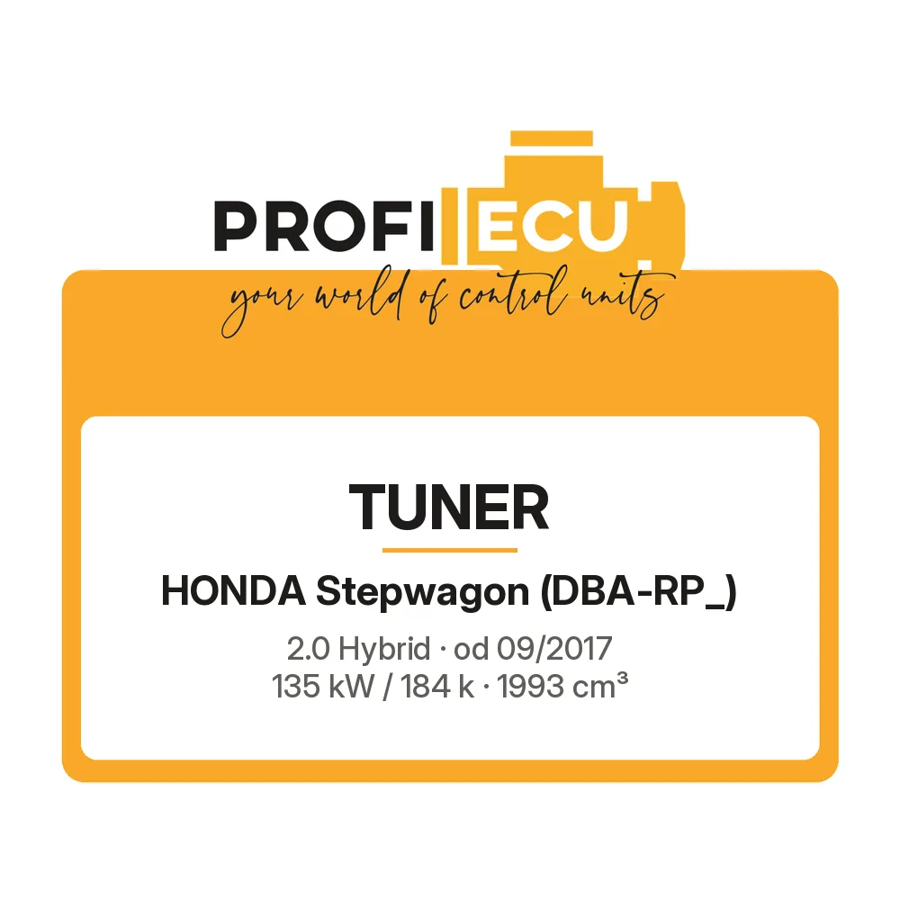 Etiketa ProfiECU: Tuner pro Honda Stepwagon 2.0 Hybrid 135 kW