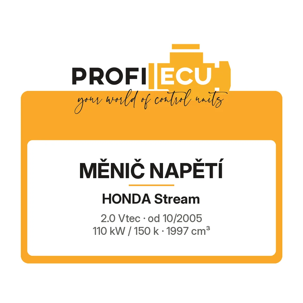 Etiketa ProfiECU: Měnič napětí pro Honda Stream 2.0 Vtec 110 kW
