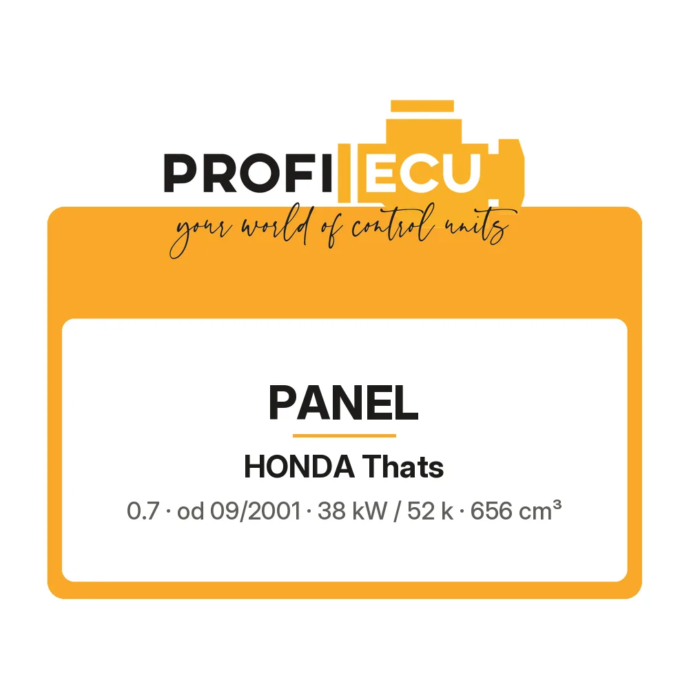 Etiketa ProfiECU: Panel pro Honda Thats 0.7 38 kW