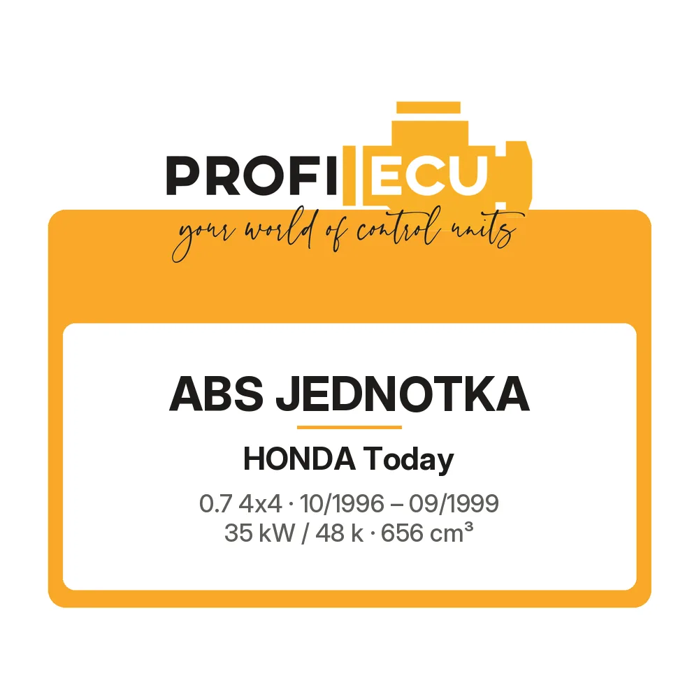 Etiketa ProfiECU: ABS jednotka pro Honda Today 0.7 4x4 35 kW