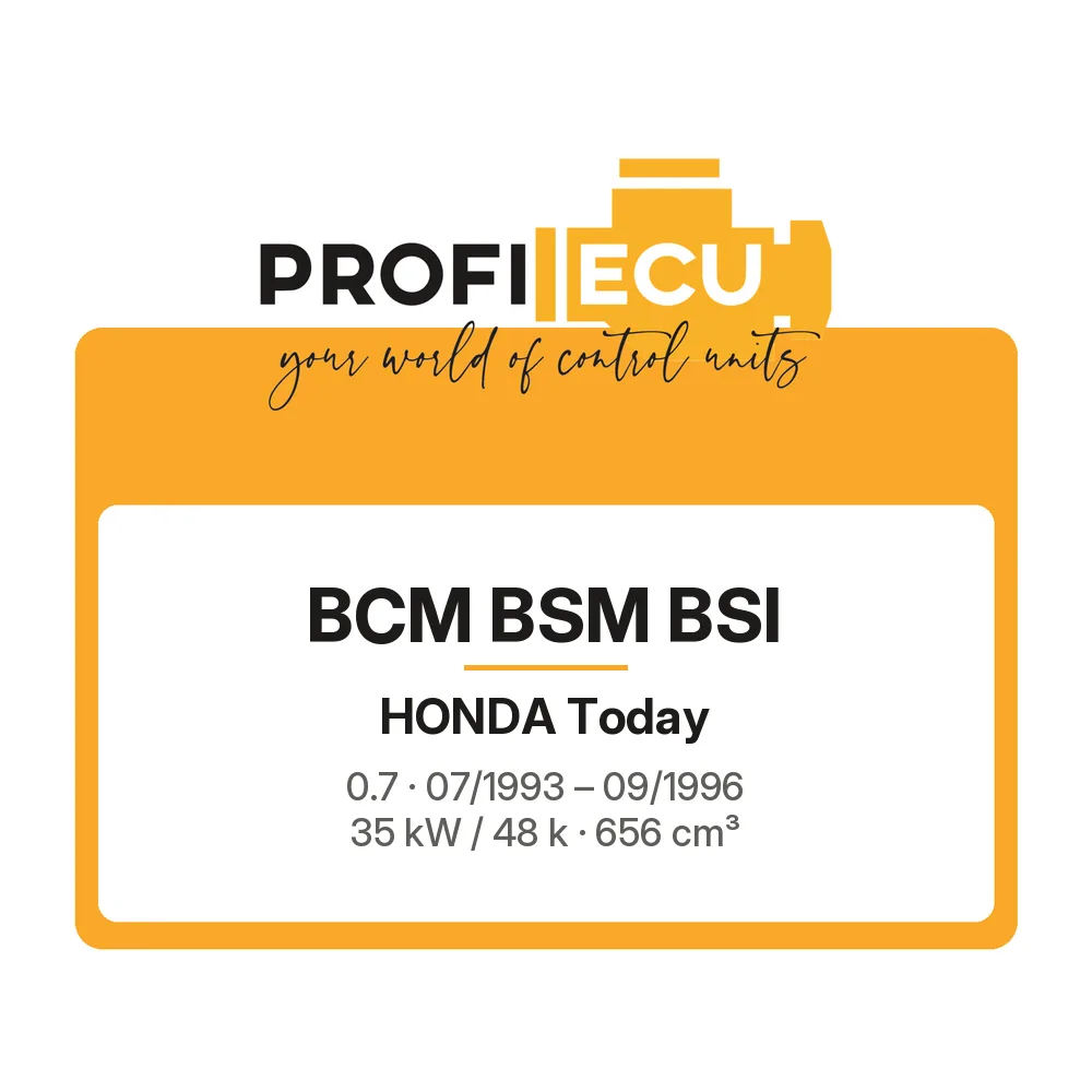Etiketa ProfiECU: BCM BSM BSI pro Honda Today 0.7 35 kW