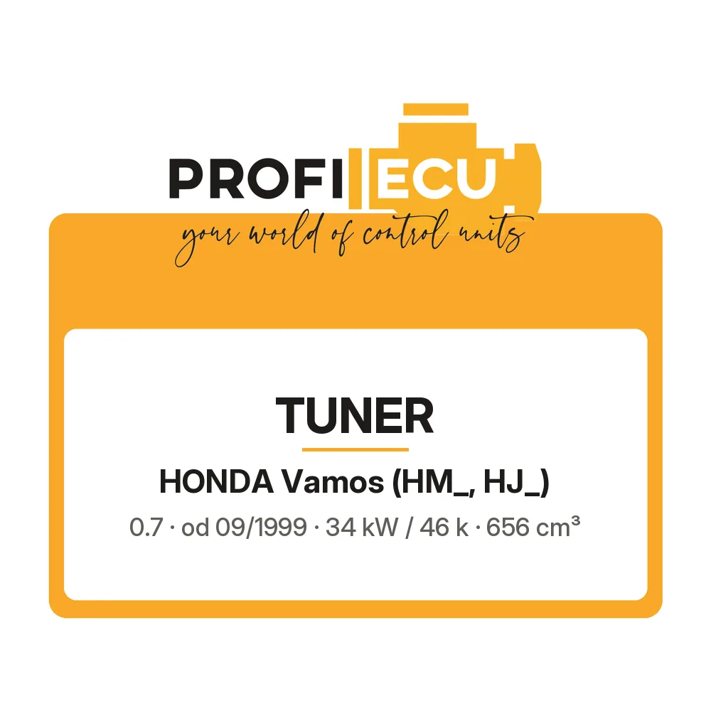 Etiketa ProfiECU: Tuner pro Honda Vamos 0.7 34 kW