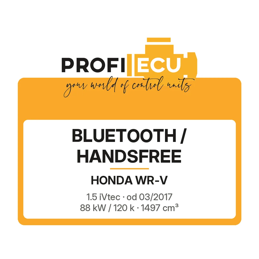 Etiketa ProfiECU: Bluetooth / Handsfree pro Honda WR-V 1.5 iVtec 88 kW