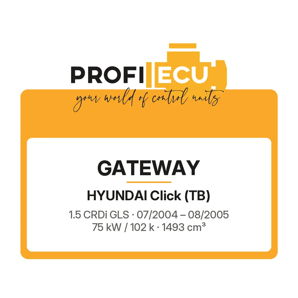 Etiketa ProfiECU: GATEWAY pro Hyundai Click 1.5 CRDi GLS 75 kW