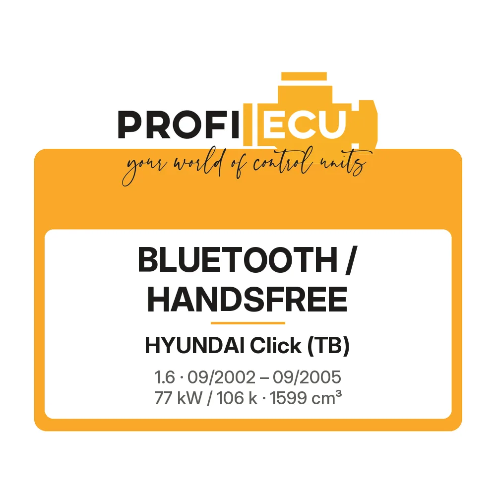 Etiketa ProfiECU: Bluetooth / Handsfree pro Hyundai Click 1.6 77 kW