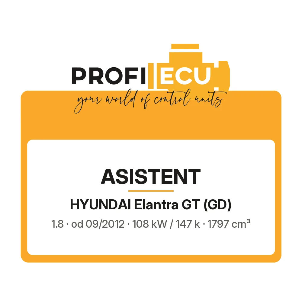 Etiketa ProfiECU: ASISTENT pro Hyundai Elantra GT 1.8 108 kW