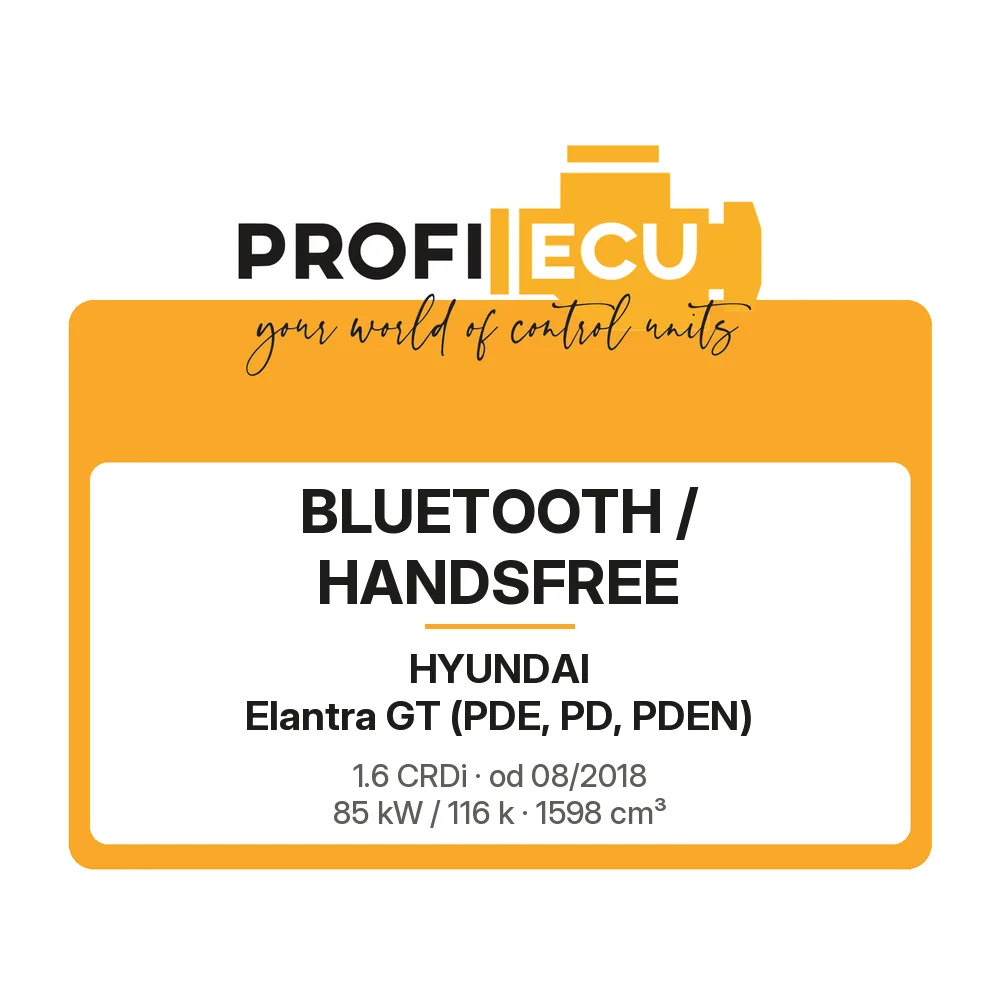 Etiketa ProfiECU: Bluetooth / Handsfree pro Hyundai Elantra GT 1.6 CRDi 85 kW