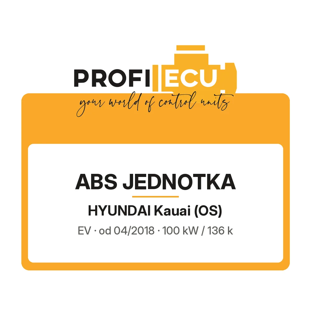 Etiketa ProfiECU: ABS jednotka pro Hyundai Kauai EV