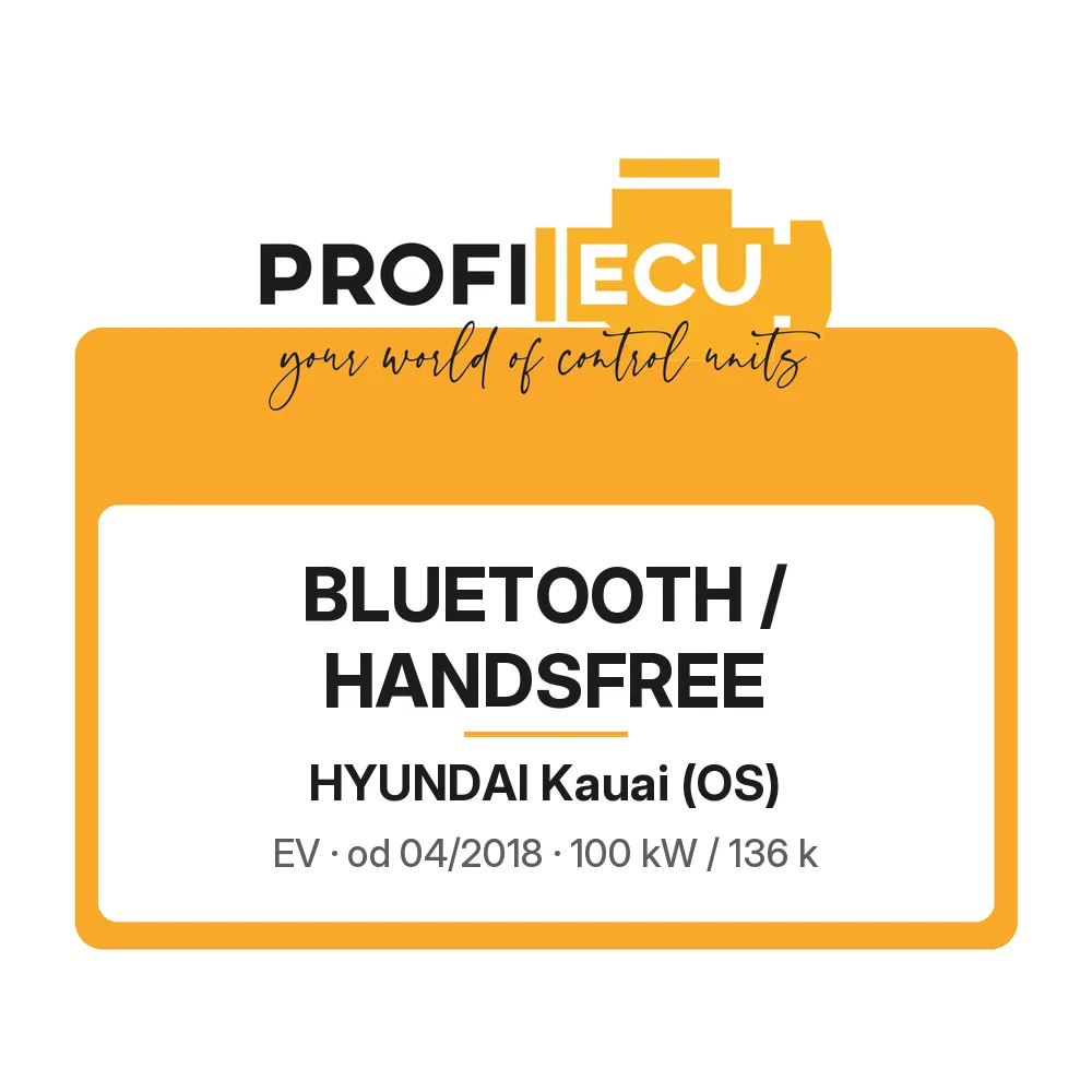Etiketa ProfiECU: Bluetooth / Handsfree pro Hyundai Kauai EV