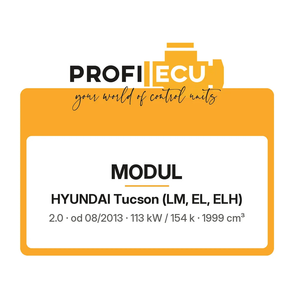 Etiketa ProfiECU: Modul pro Hyundai Tucson 2.0 113 kW