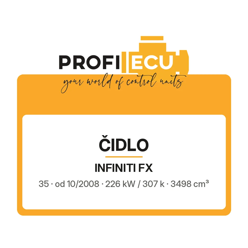 Etiketa ProfiECU: Čidlo pro Infiniti FX 35 226 kW