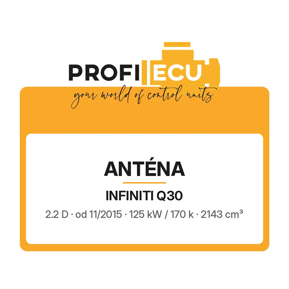 Etiketa ProfiECU: Anténa pro Infiniti Q30 2.2 D 125 kW